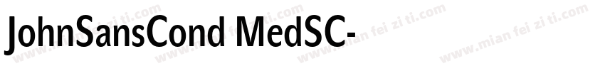 JohnSansCond MedSC字体转换